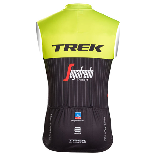 Gilet antivento Trek Segafredo 2017 giallo e nero